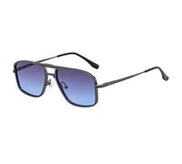 Double-Bridge Sunglasses For Men, Metal Frame Design, Outdoor Retro Punk Uv400(C3)