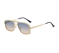 Double-Bridge Sunglasses For Men, Metal Frame Design, Outdoor Retro Punk Uv400(C5)