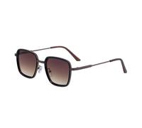 Double-Bridge Sunglasses For Men, Metal Temple Design, Outdoor Retro Punk Uv400(C5)