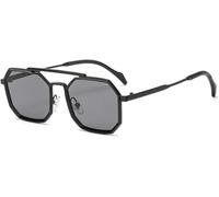 Double Bridges For Women Sunglasses Metal Frame Mirror Shades Uv400 Men Punk Sun Glasses 2026