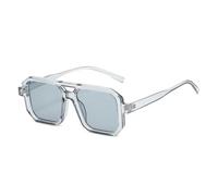 Double Bridges Women Sunglasses Rivets Men Candy Color UV400 For Outdoor Sports Running And Riding,Gray Gray