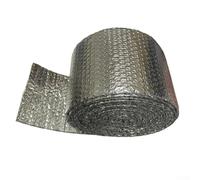 Double Bubble Foil Insulation Roll, 6 Inches x 25 Feet, Aluminized Reflective Pipe Wrap for Heating and Cooling Pipes, Energy Saving Thermal Insulation for Home and Underfloor Applications