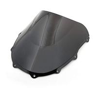 Double Bubble Windshield Windscreen for Kawasaki Ninja ZX7R ZX 7R 750P 1996-2003 (Black)