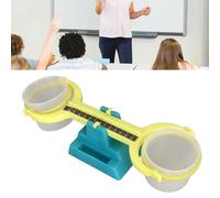 Double Bucket Balance, Nestable Pan Balance Clear Double Pan Balance Scale for Liquids and Solids Educational Plastic Kids Students Balance Scale for Mass Measurement Teaching