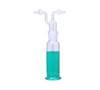 Double Bulb Glass Absorption Bottle Temperature Resistance for Labs Experiments Pollutant Removal Bottle