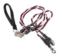 Double Bungee Dog Leash 1st Step Training Tool Double Bungee Leash 360° Swivel For Small/Medium/Large Breeds Padded Handles Absorbing Rope yzG782 (M)