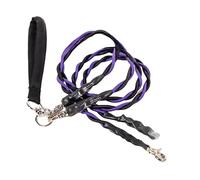 Double Bungee Dog Leash, Double Bungee Leash - 1st Step Training Tool, Expandable Leashs Strong Enough, Design to Pulling (, S (Up to 20 pounds) Double) yzG781 (Purple, L)