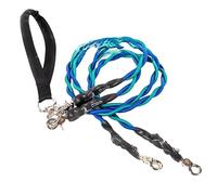 Double Bungee Dog Leash, Double Bungee Leash - 1st Step Training Tool, Expandable Leashs Strong Enough, Design to Pulling (, S (Up to 20 pounds) Double) yzG781 (Sky Blue, L)