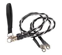 Double Bungee Dog Leash, Double Bungee Leash - 1st Step Training Tool, Expandable Leashs Strong Enough, Design to Pulling (, S (Up to 20 pounds) Double) ByT103 (Grey, L)