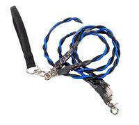 Double Bungee Dog Leash, Double Bungee Leash - 1st Step Training Tool, Expandable Leashs Strong Enough, Design to Pulling (, S (Up to 20 pounds) Double) ByT103 (Black, L)