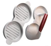 Double Burger Press Aluminum Non-Stick Patty Maker