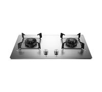 Double-burner Gas Stove,5.2 KW High-fire Frying Pan,Stainless Steel Built-in Or Tabletop Stove,Removable and Easy-to-clean Burner For Home and Outdoor Use(LPG)