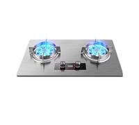 Double-burner Gas Stove,5.2 KW High-fire Frying Stove,Stainless Steel Embedded Tabletop Stove,with Flameout Protection Function Easy To Clean(LPG)