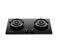 Double-burner Gas Stove,fine Copper Fire Cover Stove with Child Lock Function,5.2 KW High-fire Frying Stove Head,for Home Outdoor Use(LPG)