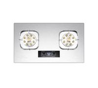 Double Burner Gas Stove,Stainless Steel Square Frame Gas Stove, Can Be Timed And With Flameout Protection, Firepower: Left 5.2kw Right 8.0KW(NG)