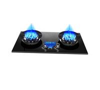 Double Burner Stove,5.2KW Tempered Glass Portable Burner,LPG/NG Dual-purpose Gas Stove,for Outdoor Cooking(NG)