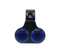 Double Button Motorcycle Switch Controller Steering Turn Lamp On-off For Motorbike Handle Bar LED Head Fog Light Motorcycle Handlebar Left Start Switch(2-A)