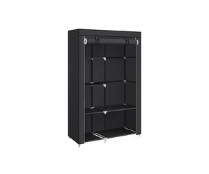Double Canvas Wardrobe, Black