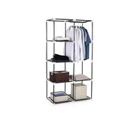 Double Canvas Wardrobe, Grey