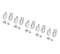 Double Cap Rivets Die 5 Sets - 5mm, 6mm, 7mm, 9mm, 11mm Double Capped Rivets Setter Setting Tool Die for Manual Hand Press Machine