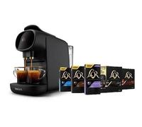 Double Capsule Coffee Machine - Philips - L'Or Barista Sublime - LM9012/65 - Black + 50 Capsules Included