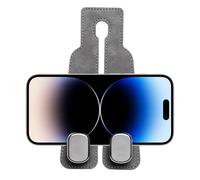 Double Car Headrest Hooks - Multifunctional 2 in 1 Clothes Hanger Key Holder Purse Organizer | PU Leather Car Hooks for Handbags, Coats, Umbrellas, Shopping Bags, Vehicle