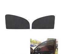 Double Car Window Sunshade，Magnetic Front Cover, Half Blackout See-Through Driver Mesh Privacy For Eating/Breastfeeding/Taking Nap/Clothes Changing(Front 2pcs,Single thick)