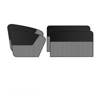 Double Car Window Sunshade，Magnetic Front Cover, Half Blackout See-Through Driver Mesh Privacy For Eating/Breastfeeding/Taking Nap/Clothes Changing(Front+Back 4,Single horizontal)