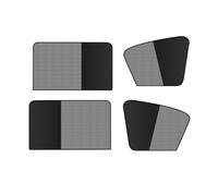 Double Car Window Sunshade，Magnetic Front Cover, Half Blackout See-Through Driver Mesh Privacy For Eating/Breastfeeding/Taking Nap/Clothes Changing(Front+Back 4,Single vertical)