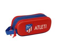 Safta Atletico de Madrid 3D - Double 3D Pencil Case, Children's Pencil Case, Ideal for School Age Children, Comfortable and Versatile, Quality and Resistance, 21 x 6 x 8 cm, Red, red, Estándar, Casual