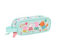 Double Carry-all Peppa Pig Cosy corner Light Blue (21 x 8 x 6 cm)