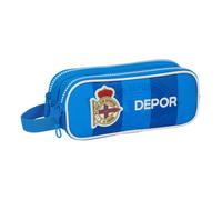 Double Carry-all R. C. Deportivo de La Coruña Blue 21 x 8 x 6 cm