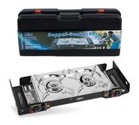 Double Cartridge Stove 2 Flame Camping Gas Cooker Outdoor Camping Stove