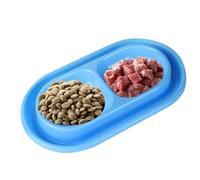 Double Cat Feeder, Double Dog Cat Bowl - Small Dog Food & Water Bowl Set | Puppy Food Bowl, Medium Dog Food Bowl, Puppy Dish for Food and Water