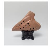 Double-cavity Alto C-tone Ocarina Clay Wood Grain/smoked Performance-grade Wide-range Ocarina ocarina instrument (1)