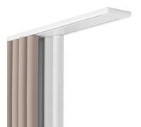 Double Ceiling Curtain Rods 2 Channel Aluminum Track 70 600cm Hidden Ceiling Rail for Smooth Sliding Curtains 320CM (10.5FT) White Design