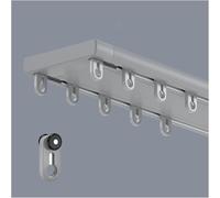 Double Ceiling Curtain Track Heavy Duty Aluminum Slider With Hook Easy Install Hidden Silent Rail For Versatile Hanging