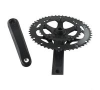 Double Chainwheel Set for Road For Bike, 34/50T Crankset with 170mm Arms, Square Taper Interface, AL6061 Aluminum Alloy, Compatible with 9/10/11 Speed(type B)