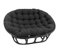 Double Chair Cushion 67x47 Inch Thick Colorfast Rattan Wicker Egg Swing Chair Pad for Indoor Outdoor Use Comfortable Pet Floor Pillow & Meditation Cushion