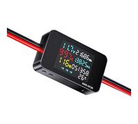 Double Channel Electric Current Analyzers Electrical Meter for Cleaning Robots Solar Systems Measure Instrument Easy Carry Electric Meter for Scooters and Floor Machines