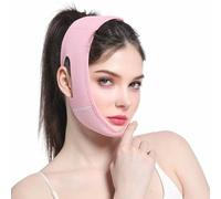 Double Chin Lift V Line Mask for Women Men Reusable Face Slimming V-Shaped Chin Strap Adjustable Design for Jawline Lifting Sleeping Firm Lifted Skin Anti-Aging Soft Comfortable Breathable