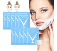 Double Chin Mask Reusable,Bloskin Lift Mask,Lifting Face Mask,V Line Lifting Mask,Chin Lift Mask for Lifting and Firming The Face (10 Pcs)
