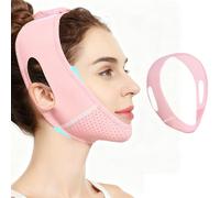 Double Chin Strap Face Lift Mask V-Line Strap, Adjustable Chin Strap for Face Sculpting Slimming, Reusable Double Chin Reducer for Jawline Sagging Cheeks, Breathable Sleeping Straps for Face Lifting