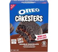 Double Chocolate Oreo Cakesters Soft Snack Cakes, 3.03oz (3 pack), Case of 8
