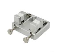 Double Clamp Soldering Wire Fixture For DIY And Pro Technicians, Adjustable Aluminum Alloy Bracket With Earthenware Clamp To Hold Wires Steady On Welding Tables For Precise Work