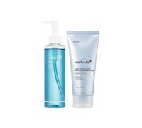 Double Cleansing Duo for Deep Pore CleansingㅣZero Pore Blackhead Deep Cleansing Oil & Zero Pore Blue Capsule Facial Cleanser for Korean Glass Skin