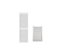 Double Coated White Louvre Door -Interior Louvered Wooden Door -Extra Smooth, Sanded, Polished -Ready to Use- Cupboard Doors, Wardrobe Doors D.I.Y -Various Sizes
