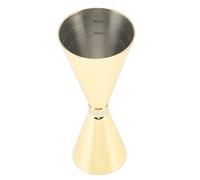 Double Cocktail Jigger, Jigger for Bartending, Japanese Stainless Steel Jigger 30ml to 60ml with Measurements Inside, Durable Cocktail Measuring Jigger for Home, Bar, Restaurant(Gold Plating)