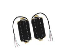 Double-coil Double-jointed Four-lead Pickup Electric Guitar Black Bridge And Neck(Color:BK set magnetic steel)