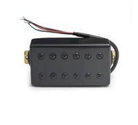 Double Coil Electric Pickup Double Coil 12 Hole Humbucker Pickup For LP Electric Guitar Black Guitar Parts(A)